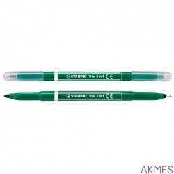 Pisak dwustr.TRIO 2w1 223/36 zielony COREX