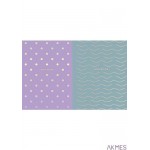 Brulion A5 kratka 80k kremowy papier, "Waves&dots" ASTRA, 101020059