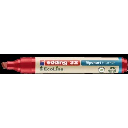 Marker flipchart ECOLINE ścięta końcówka 1,5 mm czerwony Edding 32/002/CZ
