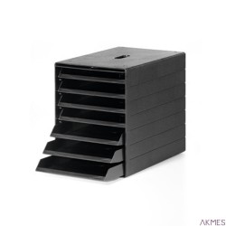 IDEALBOX PLUS A4 pojemnik z 7 szufl. z osłoną , czarny 1712001060 DURABLE