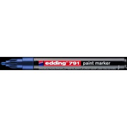 Marker lakierowy okrągła końcówka 1-2 mm niebieski Edding 791/003/N