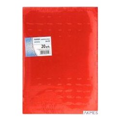 Papier samop.A4 czerwony (20) KRESKA