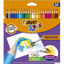 Kredki ołówkowe BIC Kids Aquacouleur 24kol., 8575634