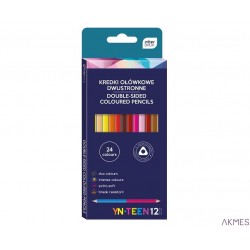 Kredki YNT ołówkowe dwustronne 24kol. NOSTER