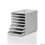 IDEALBOX PLUS A4 pojemnik z 7 szufladami z osłoną, szary 1712001050 DURABLE