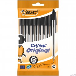 Długopis BIC Cristal Original czarny, blister 10szt, 830864