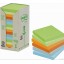 Bloczek samoprzylepny ekologiczny POST-IT_ (654-1RPT), 76x76mm, 16x100 kart., pastelowy