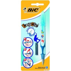 Pióro wieczne BIC Easy Clic Decor dla chłopców niebieski Blister 1szt, 8794095