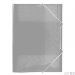 Teczka PP z gumką szeroka TG-12 BIURFOL mleczna transparnetna