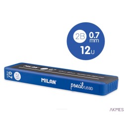 Grafity do ołówka mechanicznego MILAN 2B, 0,7 mm 1851071412 MILAN