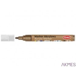 Marker akrylowy, fibrowa końcówka ścięta 2-5mm, brązowy TO-400 Toma