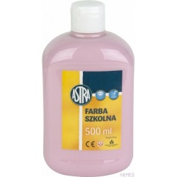 Farba szkolna Astra 500 ml - różowa jasna, 301112008