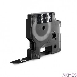 Taśma winylowa RHINO 12 mm biała na czarnym 1805435 DYMO