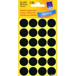 Kółka do zaznaczania 3003 Q18 mm 4 ark. trwałe czarne Avery Zweckform