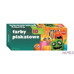 Farby plakatowe MONA 10 kol.20 ml 0104 ST.MAJEWSKI