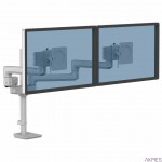 Ramię na 2 monitory TALLO Modular 2FFS (srebrne), FELLOWES, 8613801