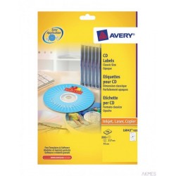 Etykiety na płyty CD L6043-100 Q117 100 ark Avery Zweckform