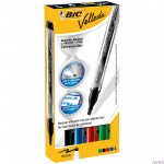 Marker suchościeralny BIC Velleda Liquid Ink Pocket mix AST 4szt, 902094