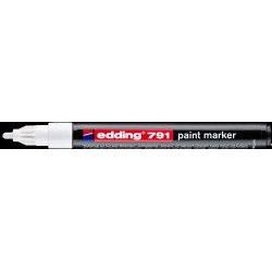 Marker EDDING lakierowy okrągła końcówka 791 biały 1-2mm