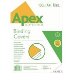 APEX okładki do bindowania A4 (niebieskie, skóropodobne) op. 100szt. 6501101 FELLOWES