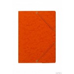 Teczka z gumką rogi DOTTS A4 preszpan pomarańczowa 390g