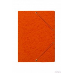 Teczka z gumką rogi DOTTS A4 preszpan pomarańczowa 390g