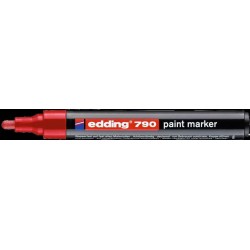 Marker lakierowy okrągła końcówka 2-3 mm czerwony Edding 790/002/CZ