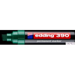 Marker permanentny ścięta końcówka 4-12 mm zielony Edding 390/004/ZI