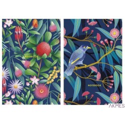 Brulion A5 kratka 80k kremowy papier, "Flower dream 2" ASTRA, 101020033