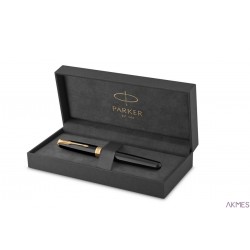 Pióro wieczne (F, stalówka ze stali) SONNET BLACK LACQUER GT PARKER 1931494, giftbox