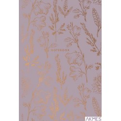 Brulion A5 kratka 80k kremowy papier, "Gold" ASTRA, 101020030