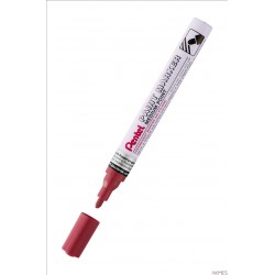 Marker olejowy Pentel średnia okrągła końcówka, MMP10-MB perłowy czerwony