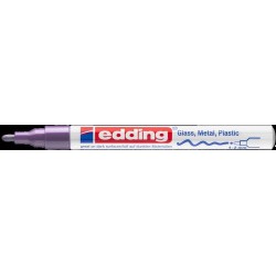 Marker lakierowy okrągła końcówka 1-2 mm fioletowy Edding 751/008/F