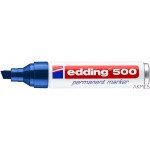 Marker permanentny ścięta końcówka 2-7 mm niebieski Edding 500/003/N