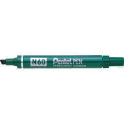 Marker permanentny N60 zielony okrągła końcówka PENTEL