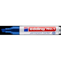 Marker permanentny ścięta końcówka 1-5 mm niebieski Edding 1/003/N