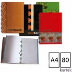 Kołonotatniki GRAND, A4 80 kartek, spirala pojedyncza oprawa miękka 150-1231