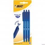 Długopis BIC Round Stic Clic niebieski Blister 3szt, 926374