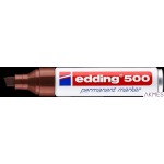 Marker permanentny ścięta końcówka 2-7 mm brązowy Edding 500/007/BR