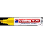 Marker permanentny ścięta końcówka 2-7 mm żółty Edding 500/005/Z