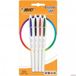 Długopis BIC Cristal Up mix AST Blister 4szt, 949871