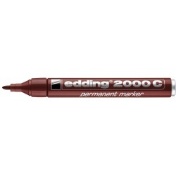 Marker permanentny okrągła końcówka 1,5-3 mm brązowy Edding 2000/006/BR