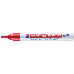 Marker przemysłowy permanentny okrągła końcówka 1,5-3 mm czerwony Edding 8300/002/CZ