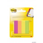 Znaczniki POST-IT (670-4CA-EU), papier, 12,7x44,4mm, 4x50 kart., zawieszka, mix kolorów