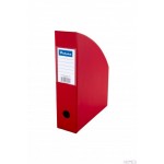 Pojemnik na czasopisma DOTTS A4 10cm czerwony PCV (SD-36-07)
