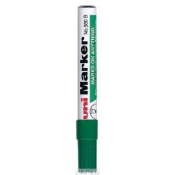 Marker permanentny UNI NO-580 ścięty zielony
