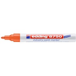 Marker lakierowy przemysłowy okrągła końcówka 2-4 mm pomarańczowy Edding 8750/006/P
