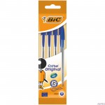 Długopis BIC Cristal Original niebieski, blister 4szt, 8308601