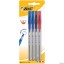 Długopis BIC Round Stic Exact mix AST Blister 4szt, 932858