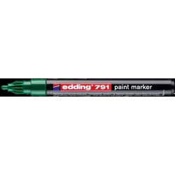 Marker lakierowy okrągła końcówka 1-2 mm zielony Edding 791/004/ZI